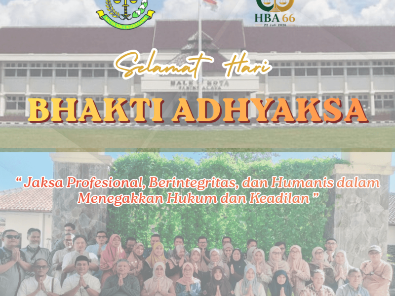 Selamat Hari Bhakti Adhyaksa ke 66 tahun 2026